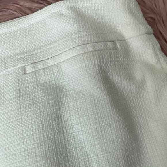 Talbots Cream Pencil Skirt Exposed Zipper - Picture 4 of 10